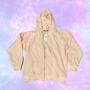 super cute oversized boyfriend kawaii baby pink hoodie